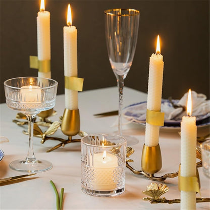 cfycfy987 Candelabra Light Luxury Romantic Brass Candle Holder Retro Decorative Double-Headed Candlestick Ornaments Candle Sticks Holder