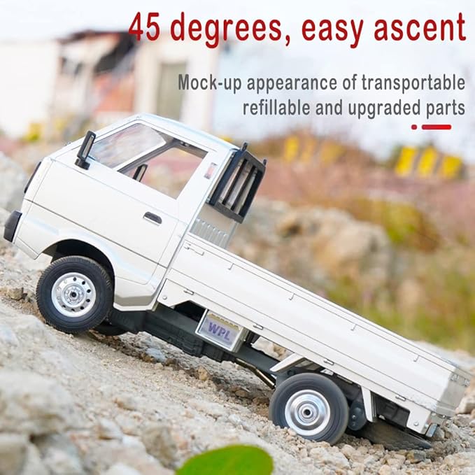 YIKESHU RC Car 1/10 Remote Control Car with LED Headlights 2.4Ghz RC Rock Crawler Trucks Rear Drive Off Road Pickup Truck for Adults Birthday Gifts All Terrain Crawler Suitable for Indoor Outdoor