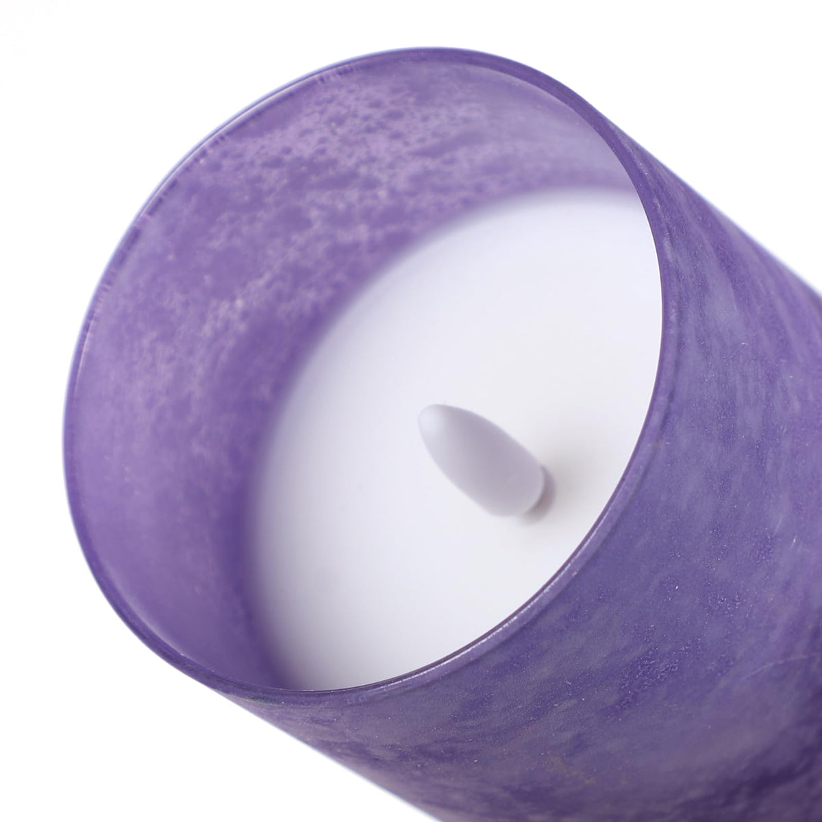 Mingfuxin Purple Flameless Candle with Remote, Battery Operated Led Candles with Timer for Home Fireplace Halloween Decorations