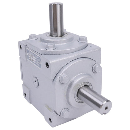 Holdia 40 HP Right Angle Bevel Gearbox with 2 Keyed Shafts CW/CW 1:1 1800 Max RPM 19455-SR-KW-KW-GR