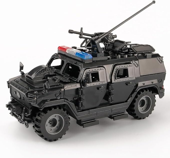 Military Vehicles Building Blocks Sets Compatible with Lego Military Armored Vehicle Set Army Model Kit STEM Toys for Boys Kids and Teens Ages 8-14 (Black)
