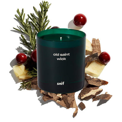 Christmas Candle Bundle by Snif, Lost Claus and Old Saint Wick, Holiday Gifts, 100% Cotton Fiber Wicks, Soy Wax Blend, Non-Toxic, Vegan, 8.5oz Each