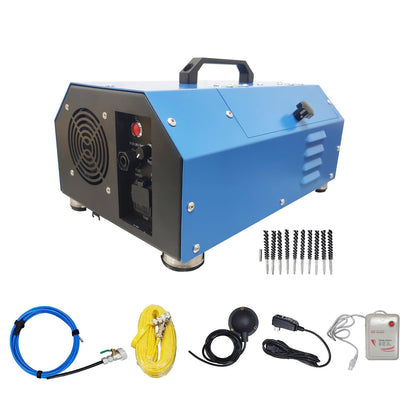 INTBUYING Chiller Condenser Tube Cleaning Machine, 110V/220V Heat Exchanger Tube Cleaner Machine, with Water Spray Rotary Brush, Portable Copper Pipe Cleaner for 0.6-0.7 Inch Pipe Diameter