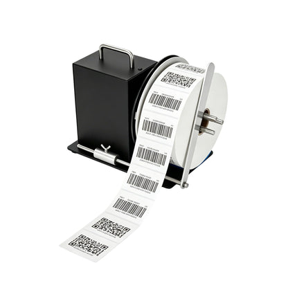 Automatic Label Rewinder Machine, Label Rewinder for 1"/1.5"/3" Core, Adjustable Speed Sync with Printer, Max Label Diameter 7.28" Width 4.72" and 2 Way Winding Direction