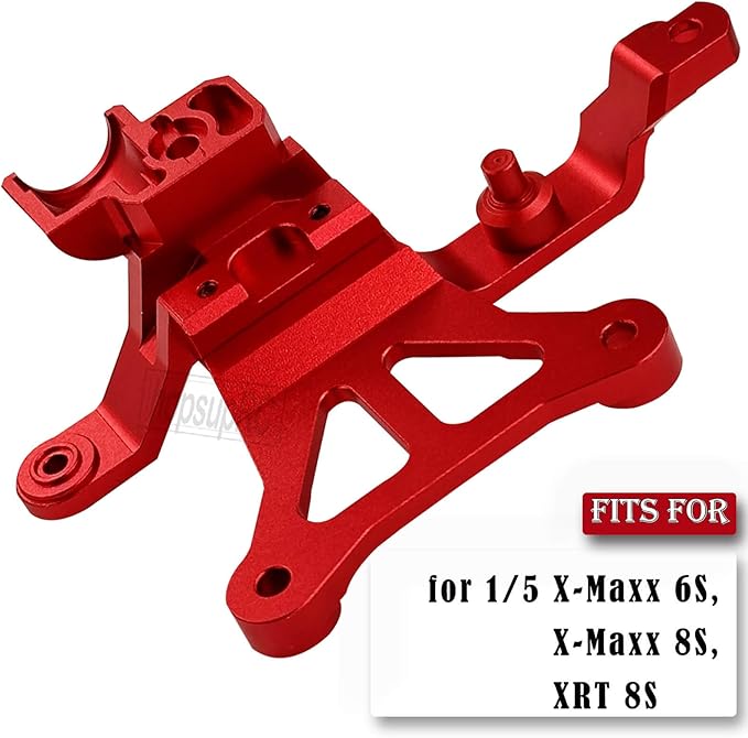 RC Aluminum Steering Bellcrank Support Upgrades Part for 1/5 X-Maxx 6SX-Maxx 8SXRT 8S Monster Truck7746 Steering Bellcrank Support Hops UpRed