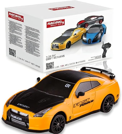 Liberty Imports RC Drift Car 1/24 2.4GHz 4WD Remote Control Sport Racing On-Road Vehicle with LED Light Batteries and Drift Tires (Style 6)