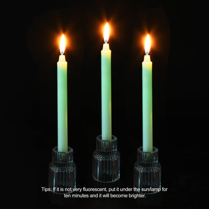 SUPXYC 3PCS Low Temperature Candles, Romantic Wax Play Candles, Low Heat Body Safe Candles Wax Play for Couples, Wedding, Night Party (7.08In, Fluorescent Green)