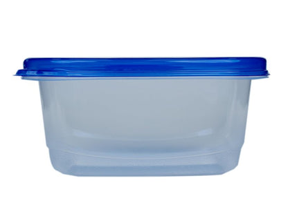 Glad GladWare Medium Rectangle Food Storage Containers with Lids, BPA Free Plastic for Soups Salads and Meal Prep, Airtight Leak Resistant, Microwave Dishwasher Freezer Safe, 24 Oz, 5 Count