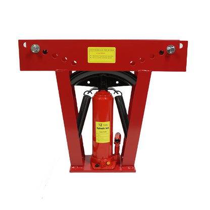 Garvee Tube and Pipe Bender, 12 T Hydraulic Pipe Bender Hand Pump Tube Tubing Exhaust Tube Bender Tool 6 Dies (1/2 in,3/4 in,1 in,1-1/4 in,1-1/2 in,2 in)