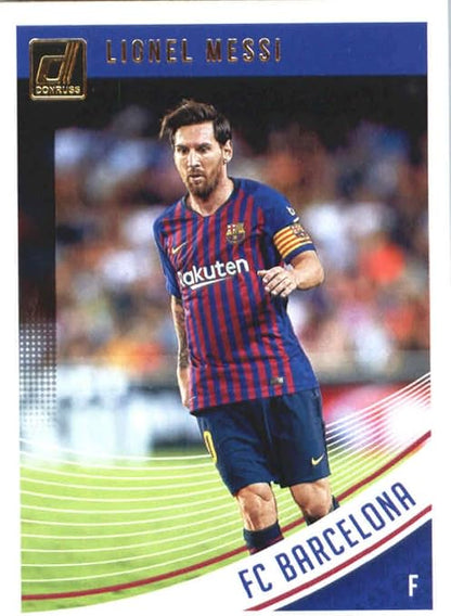 2018-19 Donruss Soccer #1 Lionel Messi FC Barcelona Official Panini 2018-2019 Futbol Trading Card