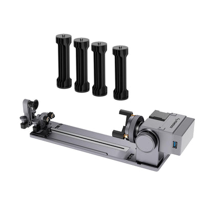 ATOMSTACK R8 Rotary Chuck Engraver Multi-Function Jaw Chuck Rotation Compatible with Engraver Y-axis Rotary Roller for Irregular Items Spherical & Cylindrical Objects