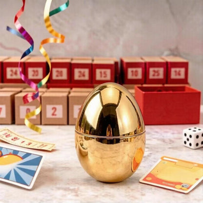 TUESMEILL 12pcs DIY Fillable Gold Plastic Easter Eggs, Empty Eggs Party Favors for Easter Eggs Hunt Supplies, Basket Stuffers, Easter Theme Party Favor