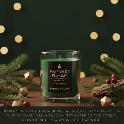 Smoke Odor Eliminating Candle – Balsam Fir & Cedar Soy Wax Candle for Kitchen, Apartment & Home Smells, Long Lasting Odor Neutralizing Scented Candle, 150g / 5.3 oz – Maison De Flamme
