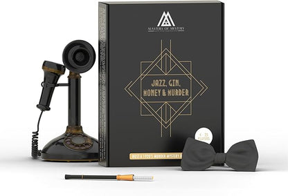 Masters of Mystery 1920s Roaring 20s Murder Mystery Dinner Party Game – Speakeasy Whodunnit Party Game for Adults – 4–20 Players