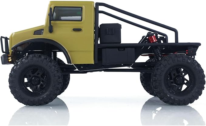 CR18P V3 THunter 1/18 RC Climbing Car 2.4G Wireless Control 4WD Rock Crawler Car Brushless Motor ESC RTR LED Lights Hobby Grade Model for Adult(Matte Sand)