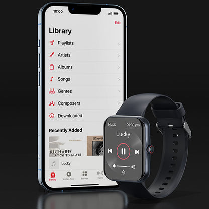 Smart Fitness Tracker Watch for Adults, Sport Smartwatch with Heart Rate Blood Oxygen 37 Exercise Modes Step Counter Phone Calls Siri Recall App Notifications Music Sleep Monitoring for Men Women