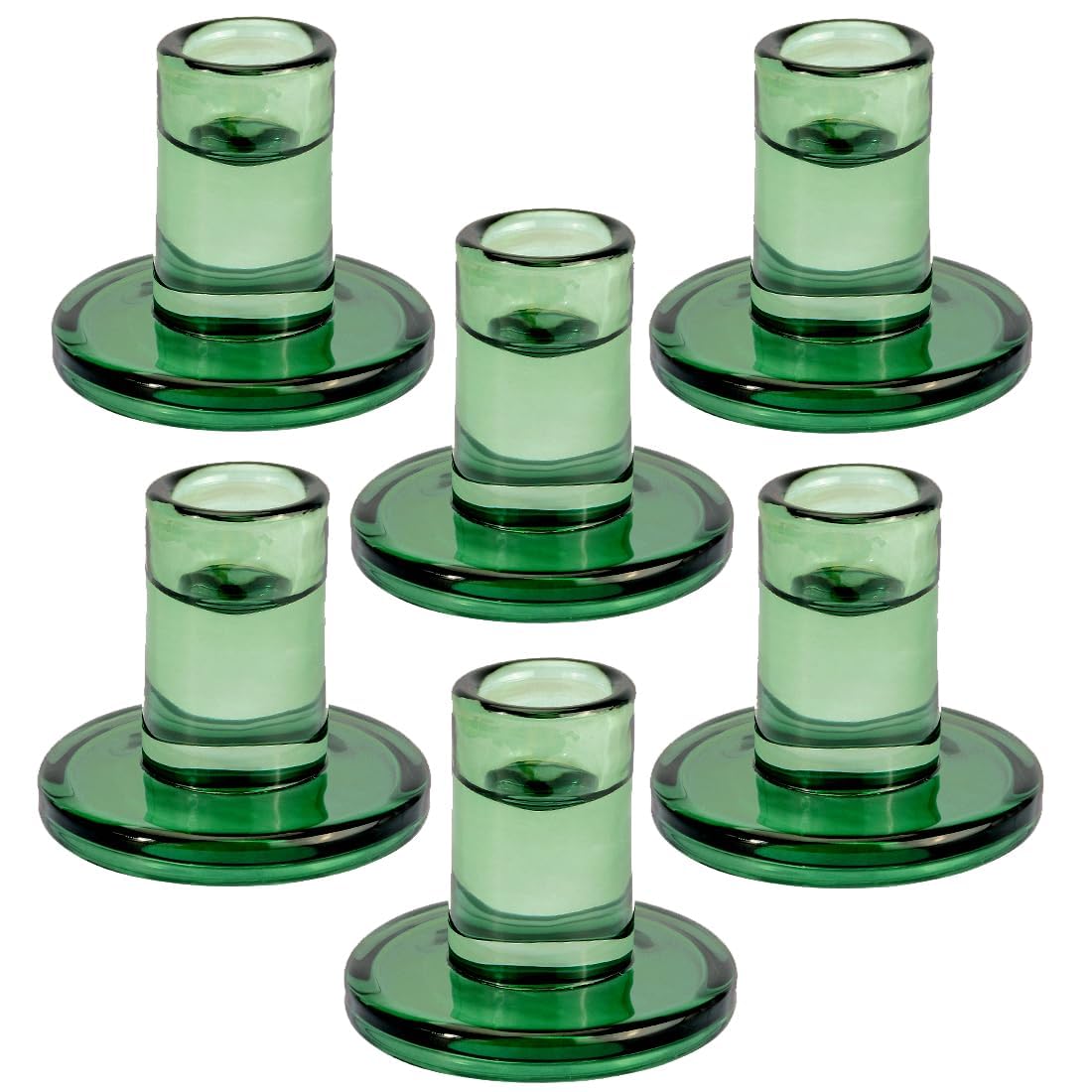 4 pcs Candles + 6 Candlestick Holders