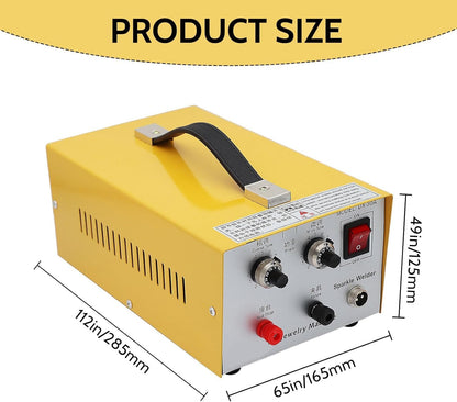 KKYOYRE 30A Jewelry Spot Welding Machine,Spot Welder,Professional Pulse Arc Welder for Gold,K Gold,Silver,Platinum and Steel Necklace (Thickness 0.4-1.0mm)