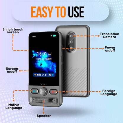 Language Translator Device, Voice/Text Bidirection Word Translator, 138 Languages Online/Offline Translator For business And Learning