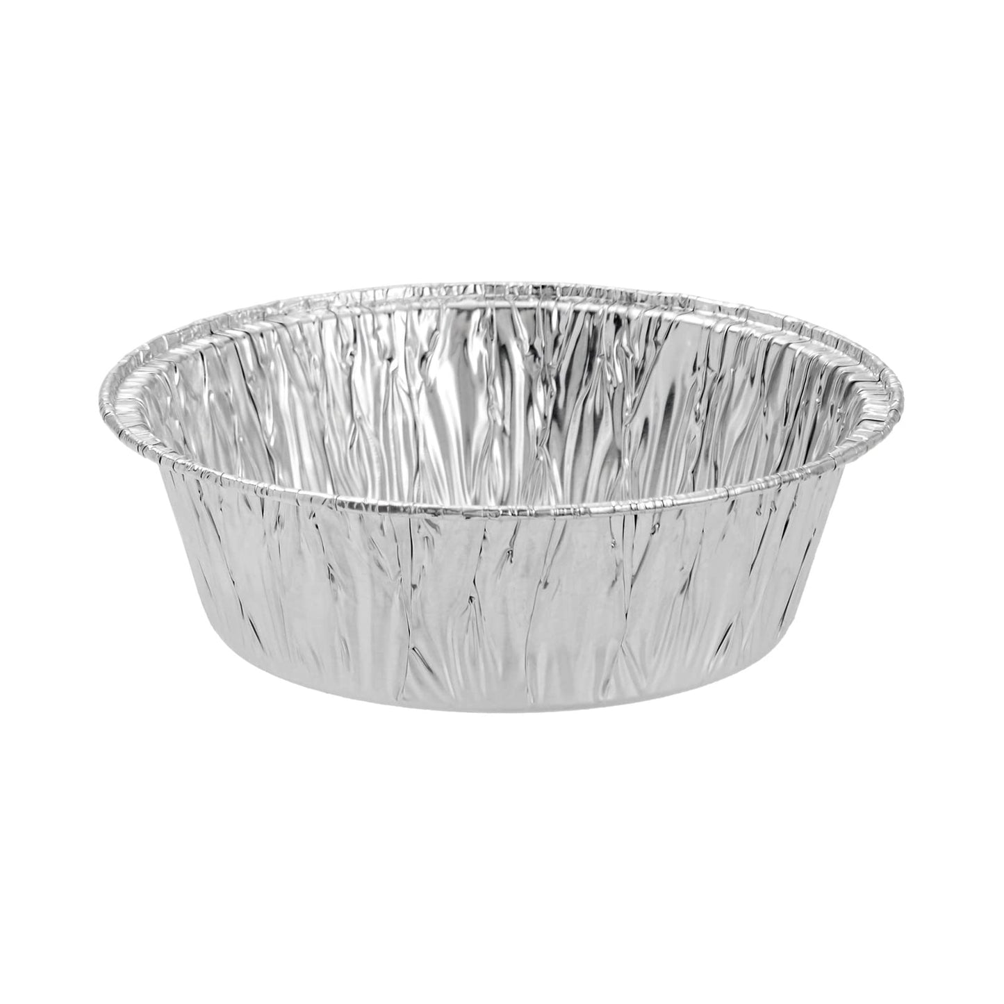 Juvale Mini Pot Pie Pans - 100 Pack, 5 In, Silver Aluminum - Disposable Aluminum Foil Pans & Tins for Pot Pie Baking, Quiche & Tarts, Oven & Freezer Safe