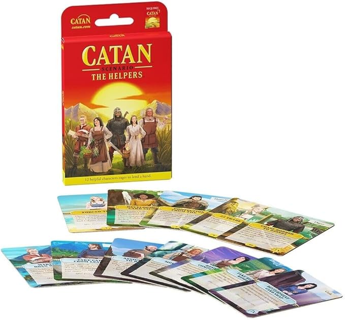 CATAN The Helpers SCENARIO EXPANSION | Strategy Board Game | Adventure Game | Family Game for Adults and Kids | Ages 12+ | 3-6 Players | Average Playtime 45-90 Minutes | Made by CATAN Studio