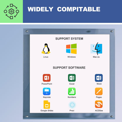 QUI Presenter Clicker Bundle | BK600 Slim-Shaped USB A Blue & Remote-Shaped USB A Blue