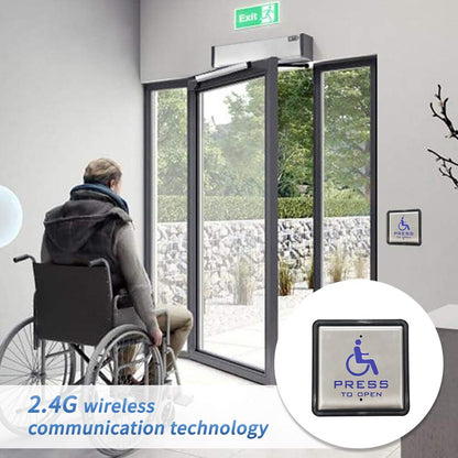 Olideauto Automatic Swing Door,ADA Door Opener AC110V Low Energy for Commercial Door with 2pcs Wireless Handicapped Push Switches