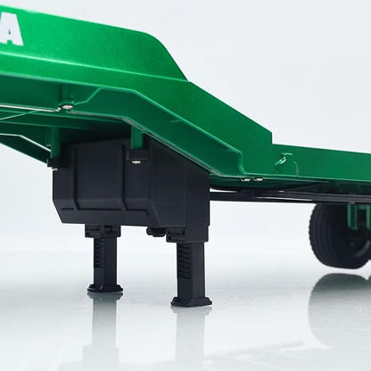 TOUCAN RC HOBBY HUINA 1/18 Plastic Flatbed Semi Trailer 1502 for Radio Controlled Tractor Truck 1501 Electric Support Legs Battery No Light