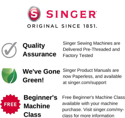 SINGER SE9180 Sewing & Embroidery Machine | 250 Built-in Stitches, 150 Embroidery Designs, 10 Fonts, 1-Step Buttonhole, 7" Touchscreen, Automatic Needle Threader & WiFi Connectivity