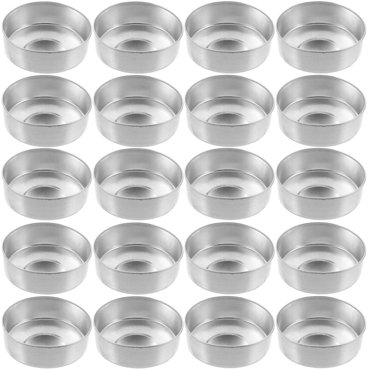 500pcs Round Tin Tea Light Cups Empty Case Candle Wax Containers Candle Mold Model DIY Wax Candles Tealight Accessories