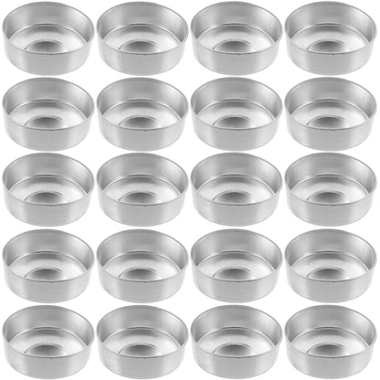 500pcs Round Tin Tea Light Cups Empty Case Candle Wax Containers Candle Mold Model DIY Wax Candles Tealight Accessories