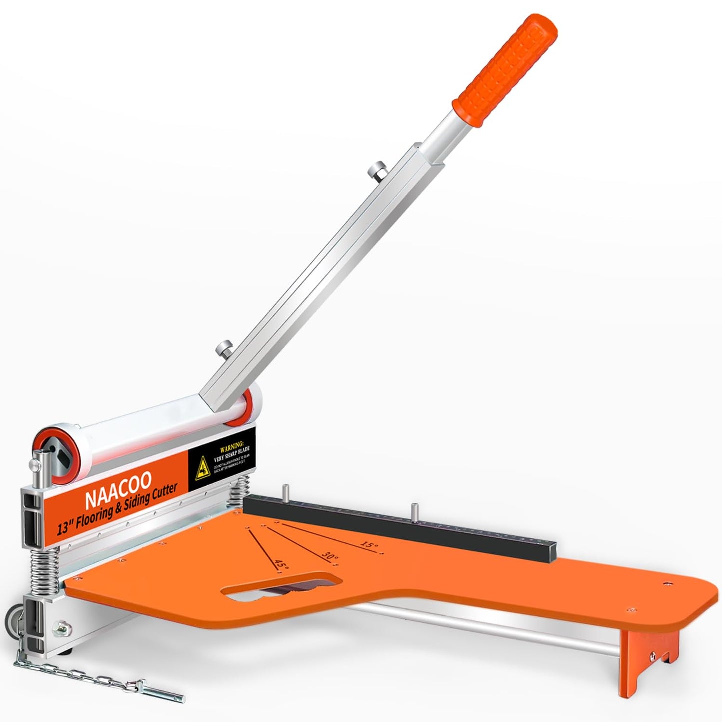 NAACOO Laminate/Vinyl Floor Cutter, 13” Vinyl Plank Cutter with Wheel – Just 1 Step Meet Angle&Length Cutting, Flooring Tools - Cuts Laminate Floor, Engineer Wood, LVP/T, VCT, SPC, WPC