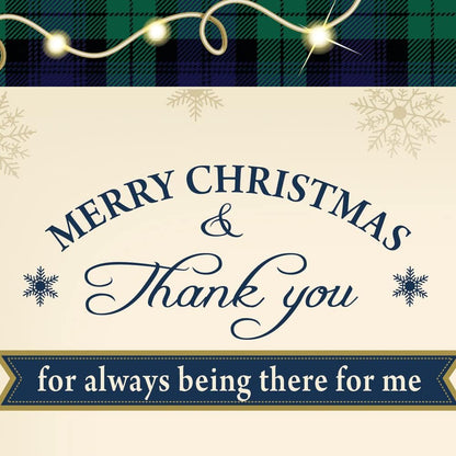 Prime Greetings Christmas Card for Brother - Eco-Friendly Thick Card Stock | 5in x 7.75in with Premium Envelope