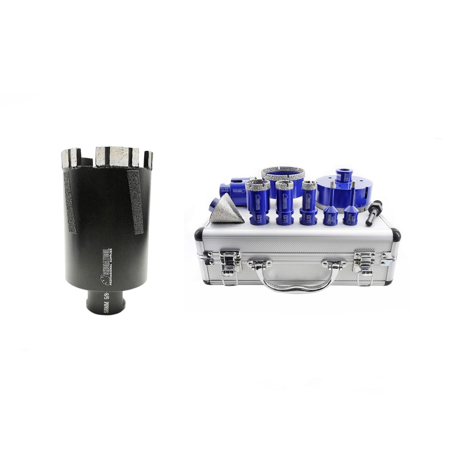SHDIATOOL Diamond Core Drill Bits for Hard Stone Concrete Marble Granite Brick Laser Welded Dry or Wet Hole Saws