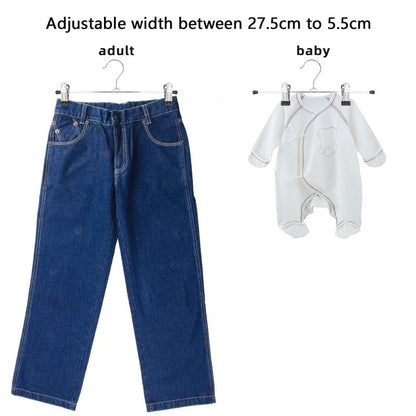 NORTHERN BROTHERS Pants Hangers, 30Pack Skirt Hangers for Women Adjustable Hangers for Men Kids Jeans Pant Trouser Clothes Space Saving