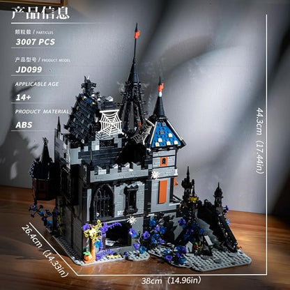 Haunted House Building Set Halloween Castle Architecture Blocks 3007Piece Horror Modular Building Kit for Adults &amp Teens for Men &amp Women