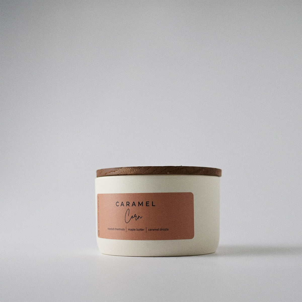 Milkhouse Candle Company Caramel Corn Soy Candle - Roasted Chestnuts | Maple Glaze | Pecan Scented - 10 oz Signature Statement Candle with Lid, 20+ Hour Burn Time, Made in the USA
