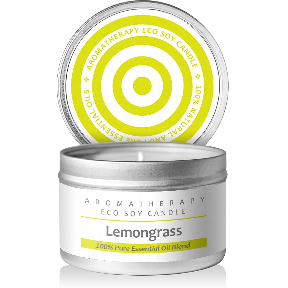 I & Candle Aromatherapy Soy Wax Scented Candles (Lemongrass)