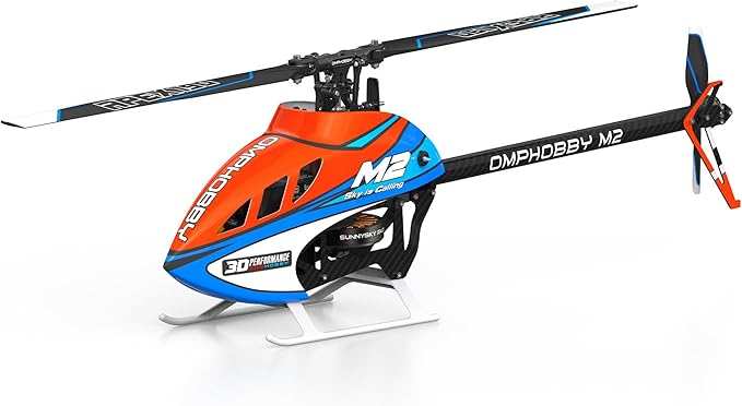 OMPHOBBY M2 V3 PRO RC Helicopter for Adults Support APP Tuning &amp Telemetry 6CH 3D Brushless Direct Drive Lightweight 320g OFS3 Flight Control 200-Class Mini Helicopter for Outdoor Orange PNP