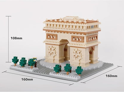 nanoblock - World Famous - Arc De Triomphe L'étoile Deluxe Edition Advanced Hobby Series Building Kit