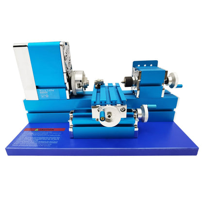 INTBUYING All-metal Miniature Lathe 100-240V Didactical Mini Metal Lathe Machine 20000rpm for Teaching Demonstration Woodworking DIY