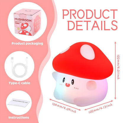 Daixinde Duck Night Light Silicone Squishy, Tap Control 2 Brightness, 50Hrs Battery Kids Nightlight, 30Min Auto Timer, Rechargeable Bedside Lamp for Toddlers, [Valentines Gifts]
