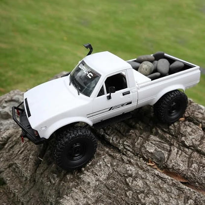 1/16 Scale RC Crawler WPL C24-1 RC Truck RTR 4x4 Off-Road Pick-up Car 2.4GHz Remote Control RC Rock Crawler with Upgraded Battery &amp LED Lights