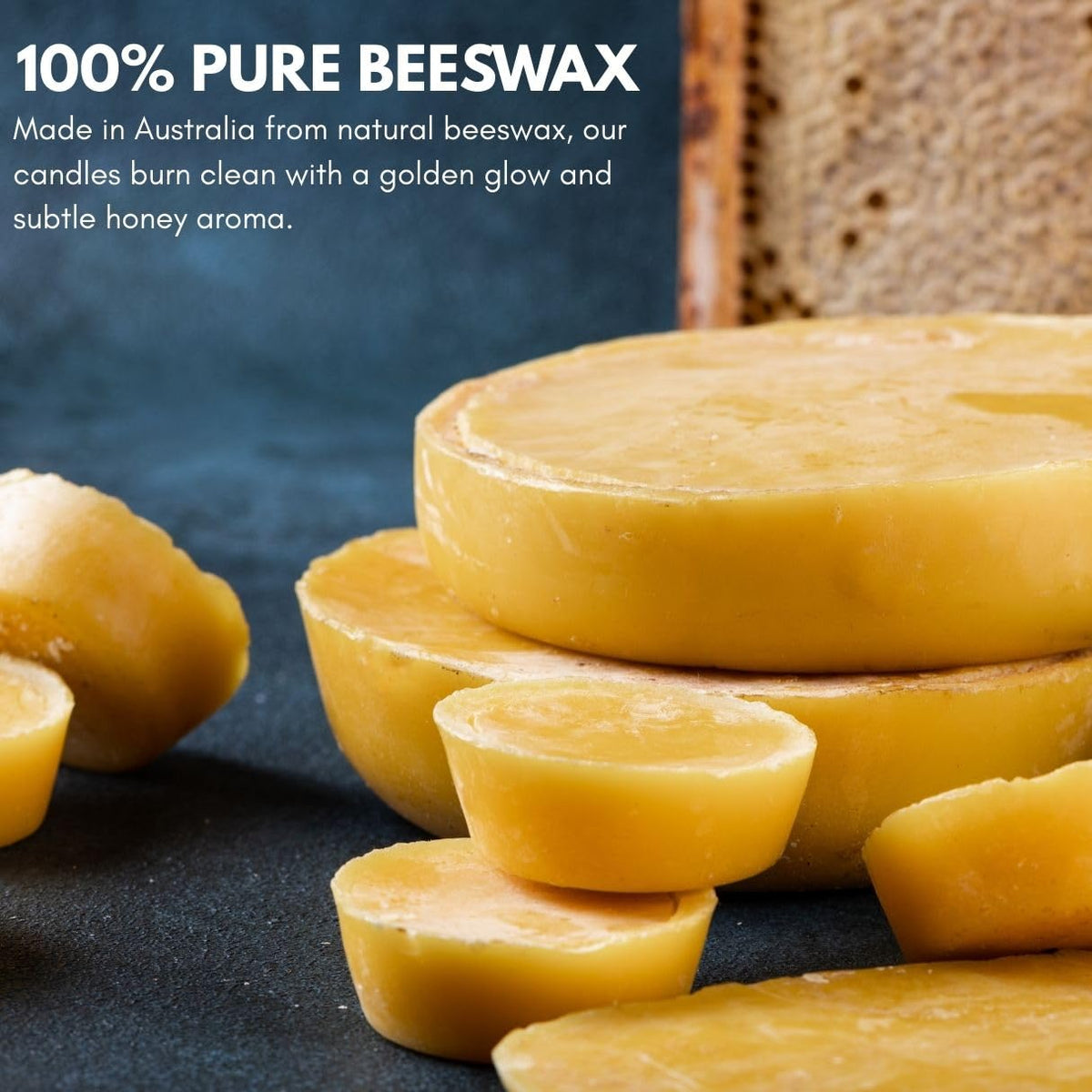 Australian Made Pure Beeswax Candles – Slim Church Candles, Ideal for Orthodox Services, Prayer, Meditation, Birthdays & Emergency Lighting Candle Non-Toxic, Drip-Free,Smokeless, 50pcs (6.3 x 0.20 in)