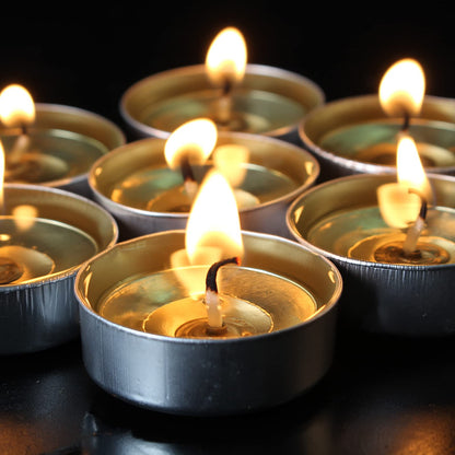 AlterEgo Unscented Tea Lights - 300 Pack Tealight Candles - 4+ Hour Burn Time - Clean-Burning White Palm Smokeless Votive Tealights Candles for Home, Shabbat & Anniversaries (300Packing)