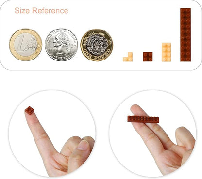 Larcele Micro Building Blocks Set DIY Mini Building Toy Bricks for Age Over 12 Years 1390 Pieces KLJM-02 (Siberian Husky 2)