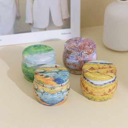 Phinicco 12 Pcs 4oz Candle Tins for Candle Making Empty Candle Tins with Lids Candle Jars Candle Containers Bulk (Wicks Included)