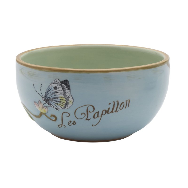 Fitz & Floyd Fitz and Floyd Toulouse Small Fruit Bowls, Set of 4, 5-Inch, Blue