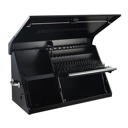Montezuma DX411B 41" x 18" Heavy Duty Steel Triangle Toolbox (steel, black)