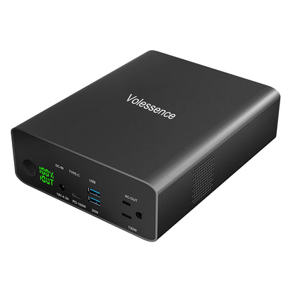 Portable Power Bank with AC Outlet 130W, Rechargeable Backup Lithium Polymer Battery Pack 80000mAh/296Wh High Capacity with USB C Output 100W Power Station for Outdoor Travel Camping Home Emergency